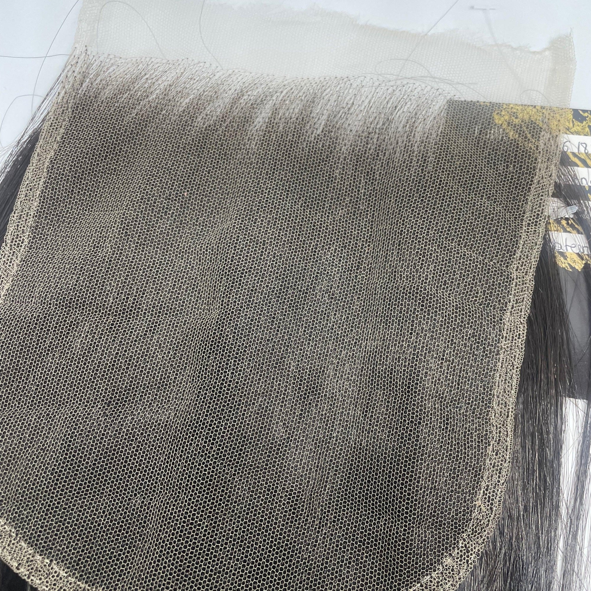 Fermeture en dentelle transparente 5x5 pour extensions de cheveux bruns foncés